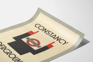Vintage London Underground Poster Constancy Graphic Design