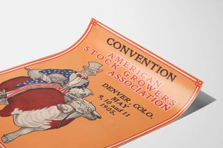 Vintage Poster of the American Stock Growers Association Convention 1905