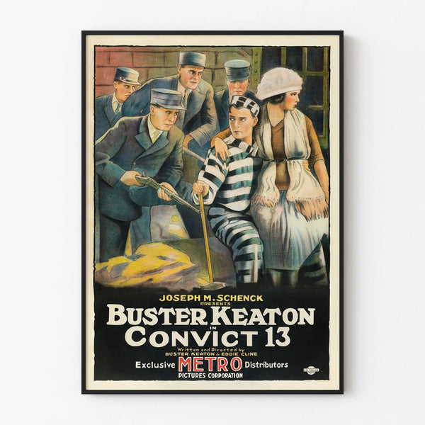 Vintage poster Convict 13 - Classic cinema wall decoration