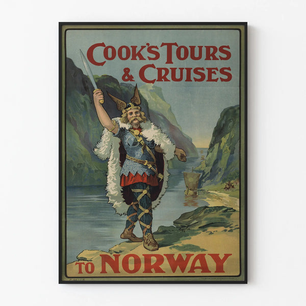 Vintage poster Cook's Tours & Cruises Norway wall decoration