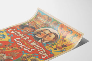 Vintage poster of Cooper & Whitby's European Circus