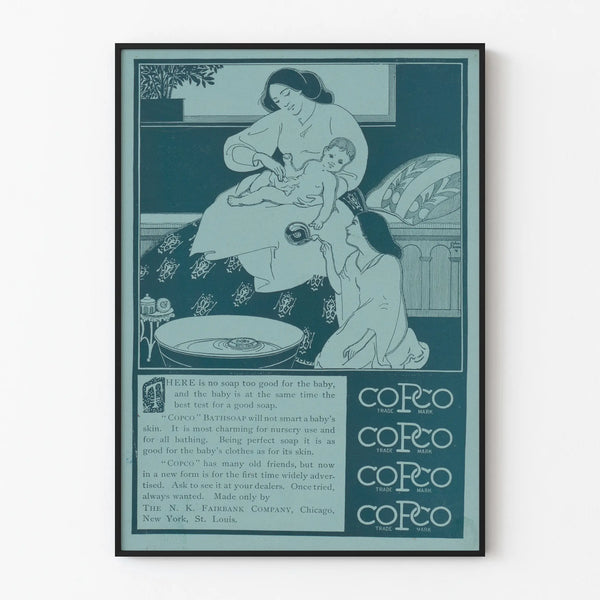 Vintage Copco Baby Soap Advertising Poster