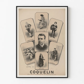 Vintage Poster of Coquelin from the Comédie Française