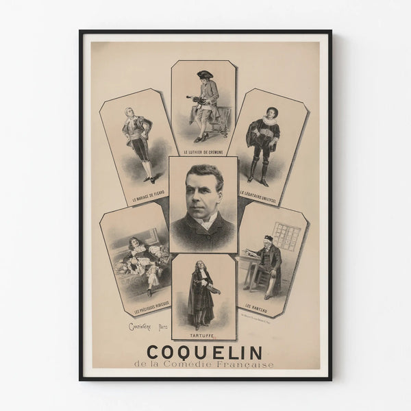 Vintage Poster of Coquelin from the Comédie Française