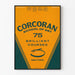 Corcoran School of Art Poster 75 Bright Courses Orange and Black