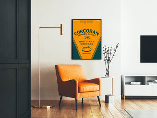 Corcoran School of Art Poster 75 Bright Courses Orange and Black