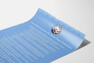 Poster of Essential Rules for Peace Corps Volunteers