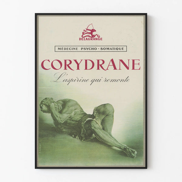 Vintage Poster Corydrane Psycho-Somatic Medicine