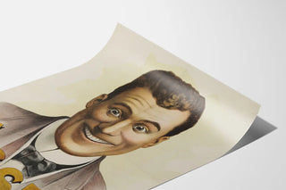 Expressive Vintage Portrait Poster Cosset
