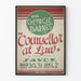 Vintage poster of Mr. George Barnes - Counselor at Law