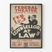 Vintage poster Counsellor at Law Federal Theatre