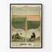 Vintage Country Life Poster with Horses and Meadows