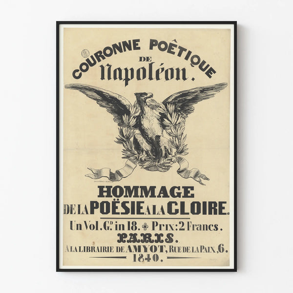 Vintage Poster Crown Poetic of Napoleon - Tribute to Glory