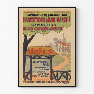 Vintage Poster for the Exhibition of Affordable Housing