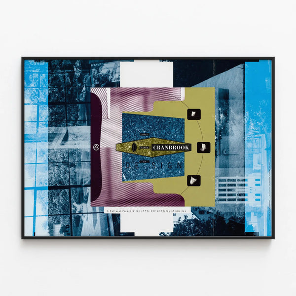 Cranbrook Design Poster - 50 Years of Innovation — framed artwork on a wall
