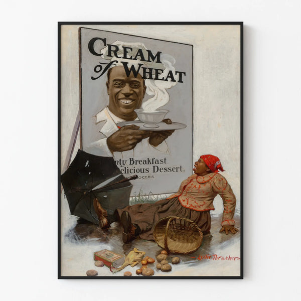 Vintage Cream of Wheat advertising poster for wall decoration