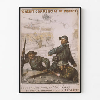 Vintage Poster Crédit Commercial de France - 4th Loan of the National Defense 1918