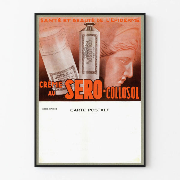 Vintage advertising poster Crème Séro-Collosol for wall decoration