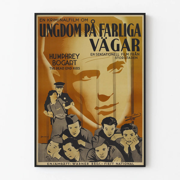 Vintage Crime School Cinema Poster Wall Decoration Retro