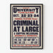 Vintage theater poster Criminal At Large