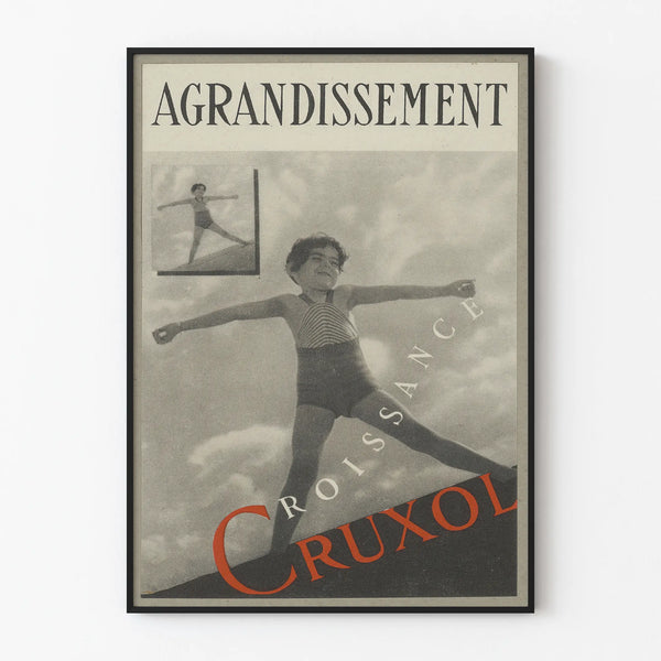 Vintage Cruxol Poster: Retro Growing Wall Decoration