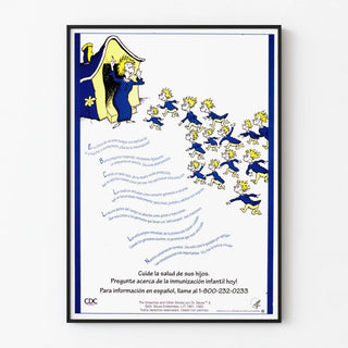 Educational poster on childhood immunization by Dr. Seuss