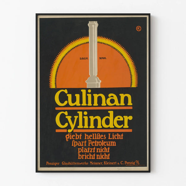 Vintage Culian Cylinder Poster – Industrial Decoration Poster