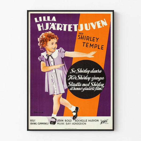 Vintage Film Poster Shirley Temple - Retro Wall Decoration