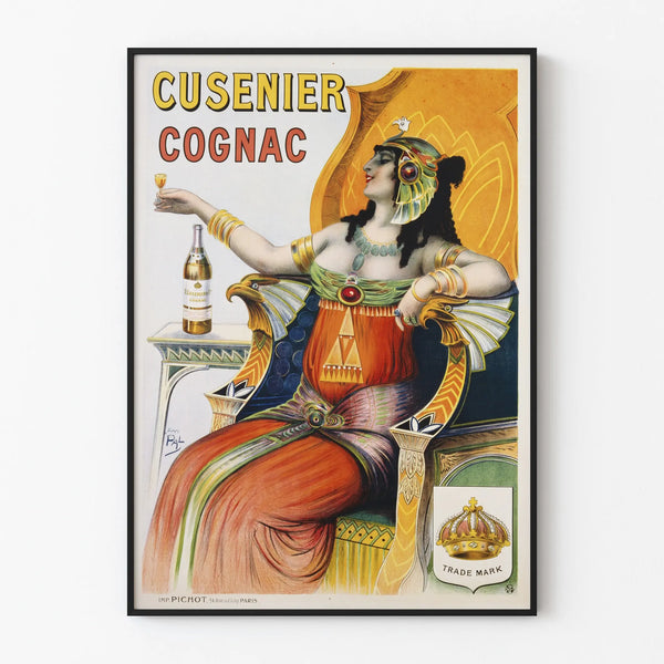 Vintage Cusenier Cognac advertising poster wall decoration