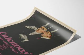 Vintage Poster Cutaway - Masculine Elegance and Classic Style