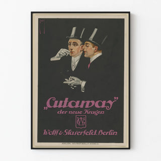 Vintage Poster Cutaway - Masculine Elegance and Classic Style