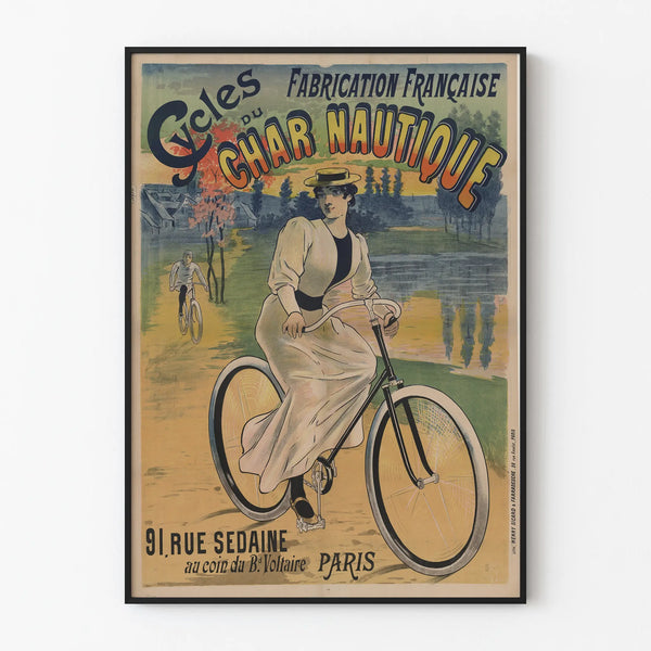 Vintage poster French manufacturing Nautical Cycle at Paris