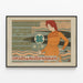 Vintage poster of Cycles and Automobiles Georges Richard — framed artwork on a wall