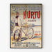 Vintage French Cycles Poster Hurtu Paris