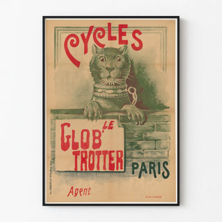 Vintage poster of Cycles Le Glob'Trotter Paris