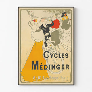 Vintage Advertising Poster for Médinger Bicycles