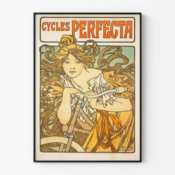 Vintage poster Cycles Perfecta Art Nouveau style