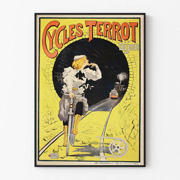 Vintage poster Cycles Terrot Dijon – Retro wall decoration poster