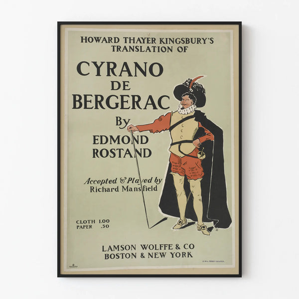 Vintage Poster of Cyrano de Bergerac by Edmond Rostand