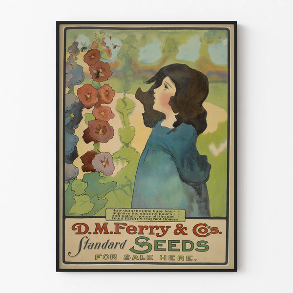 Vintage poster D.M. Ferry & Co. Standard Seeds wall decoration
