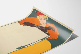 Vintage poster of Lady with a Fool's Hat