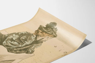 Portrait of a Lady in Profile Poster for Elegant Wall Decoration