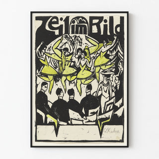 Artistic poster of dancers at the ice palace