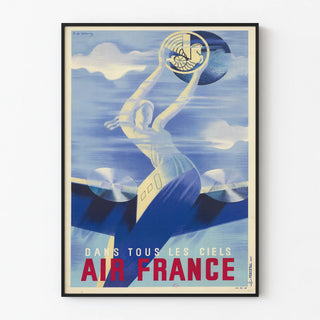 Vintage poster Air France 'Dans tous les ciels' by R. de Valerio