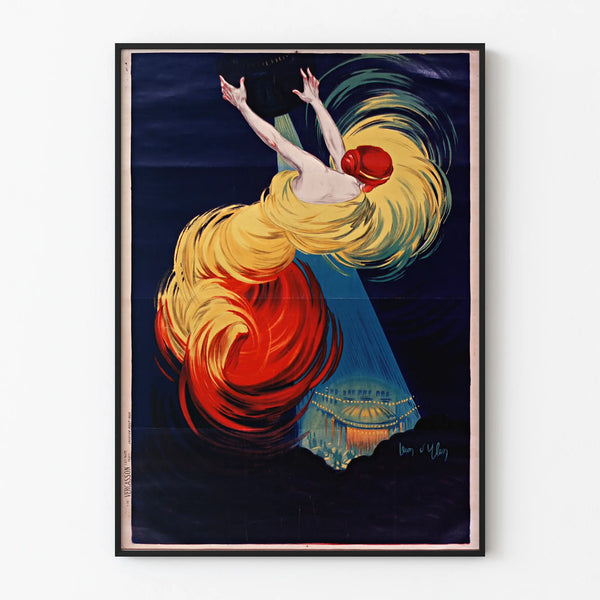 Artistic poster of Moscow dance in vibrant movement