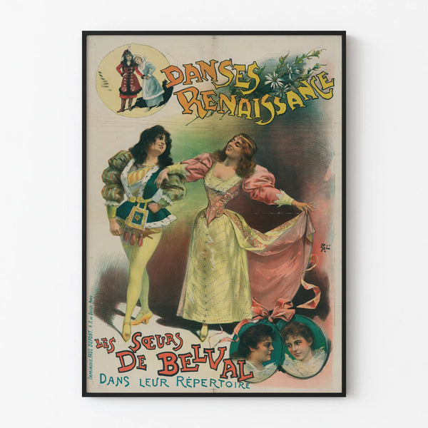 Vintage Poster of Renaissance Dances - The Sisters of Belval