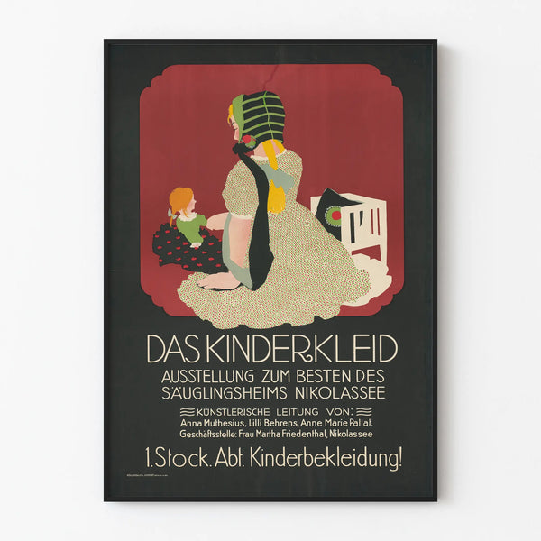 Vintage Poster Das Kinderkleid – Children's Wall Decoration