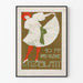 Vintage poster Das Kleine Witzblatt with dancer in a white dress