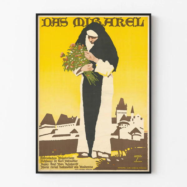 Vintage poster Das Mirakel - Retro wall decoration
