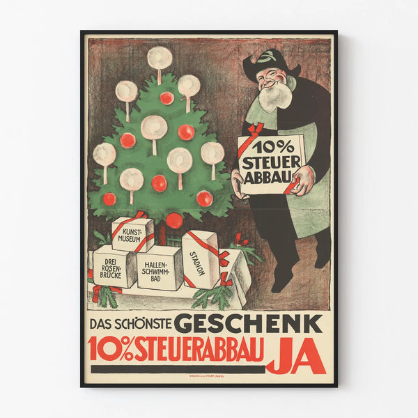 Vintage Poster Wall Decoration - Tax Deduction 10%
